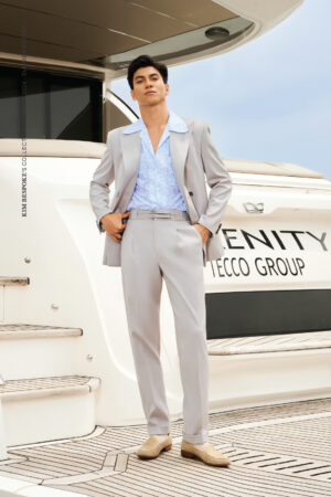 Alternative view of SUMMER BREEZE | LIGHT GRAY SUIT - THE BEAUTY OF MINIMALIST TONES